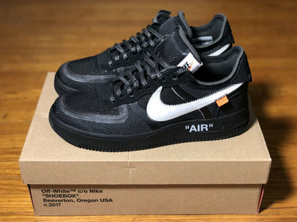 The 10: Air Force 1 Low Off-White Black Mens BLACK/WHITE