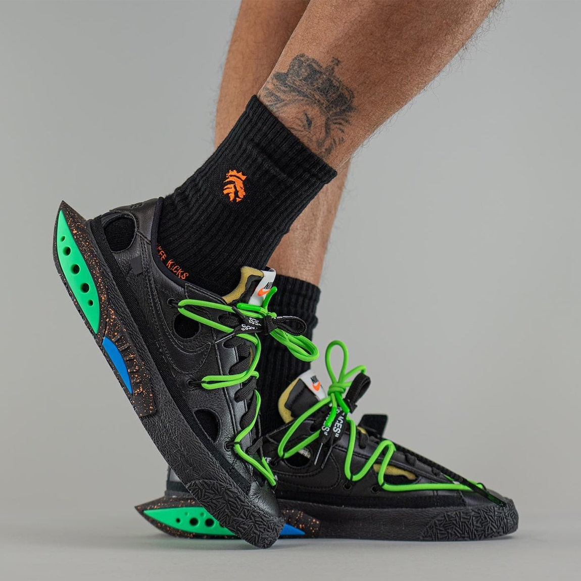 Nike Blazer Low Off-White Black Electro Green