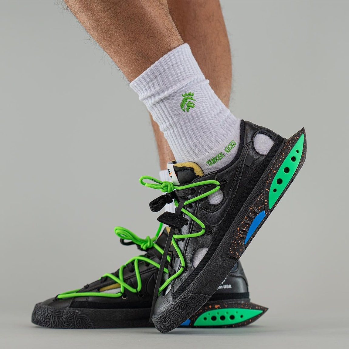 Nike Blazer Low Off-White Black Electro Green
