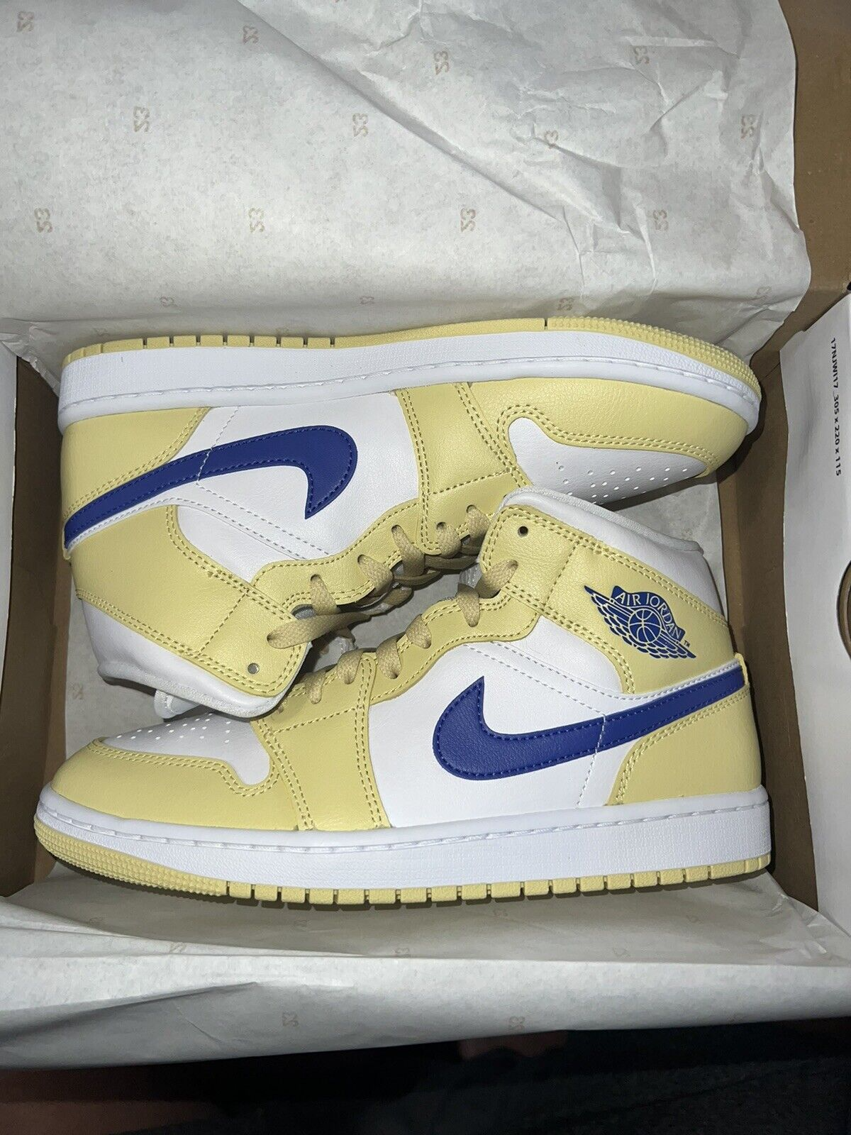 Jordan 1 Mid Lemon Wash Lapis (W)