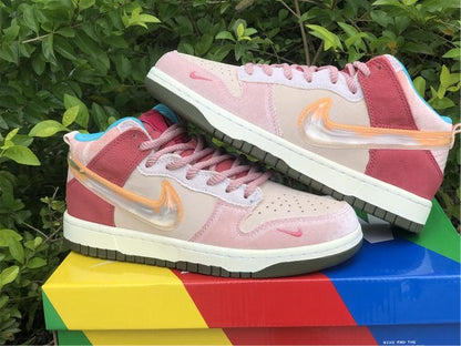 Social Status x Dunk Mid 'Strawberry Milk'