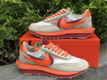 sacai x Clot x LDWaffle 'Net Orange Blaze'