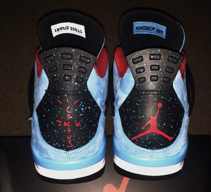Air Jordan 4 Retro Travis Scott - Cactus Jack Mens University Blue/Varsity Red/Blue